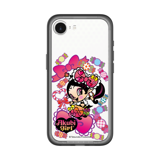 スリムプロテクションプレミアムケース［ アクビガール - キャンディーリボン ］