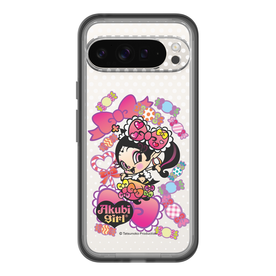スリムプロテクションプレミアムケース［ アクビガール - キャンディーリボン ］