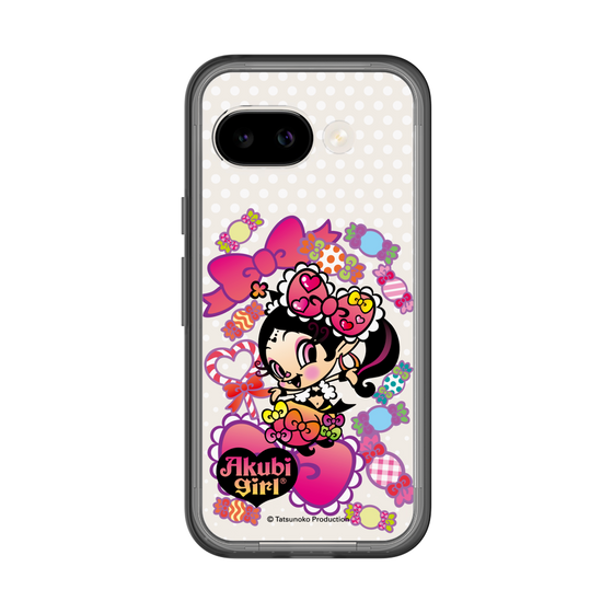 スリムプロテクションプレミアムケース［ アクビガール - キャンディーリボン ］