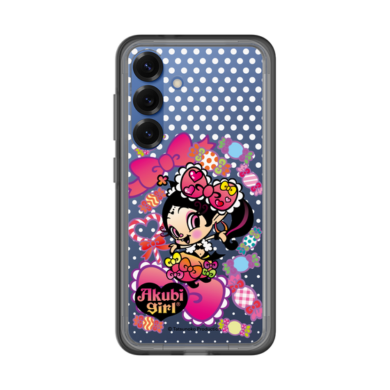 スリムプロテクションプレミアムケース［ アクビガール - キャンディーリボン ］