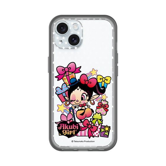 スリムプロテクションプレミアムケース［ アクビガール - プレゼントリボン ］