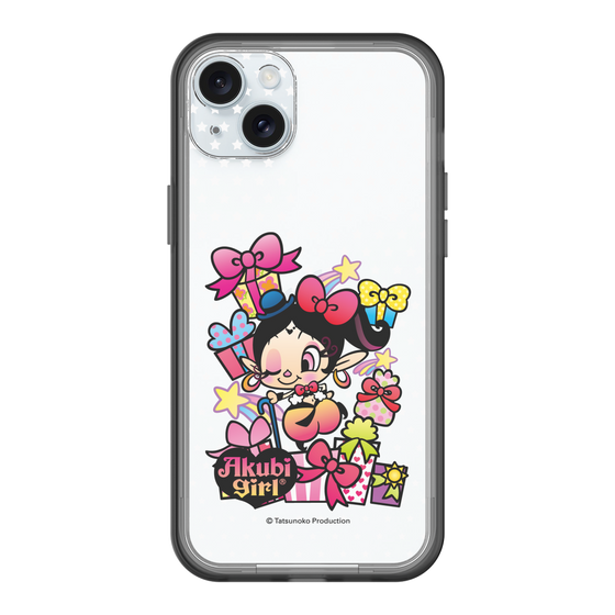 スリムプロテクションプレミアムケース［ アクビガール - プレゼントリボン ］