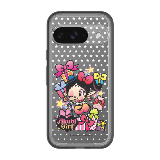 スリムプロテクションプレミアムケース［ アクビガール - プレゼントリボン ］