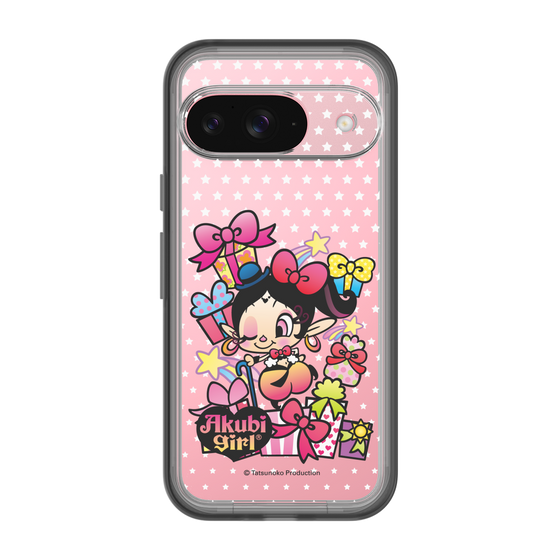 スリムプロテクションプレミアムケース［ アクビガール - プレゼントリボン ］