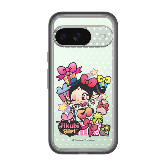 スリムプロテクションプレミアムケース［ アクビガール - プレゼントリボン ］