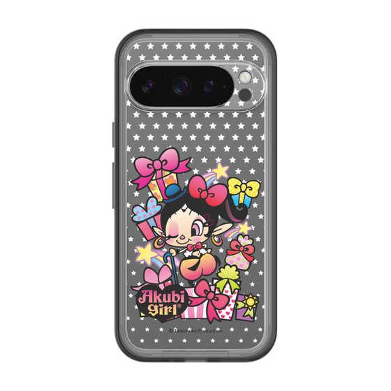 スリムプロテクションプレミアムケース［ アクビガール - プレゼントリボン ］