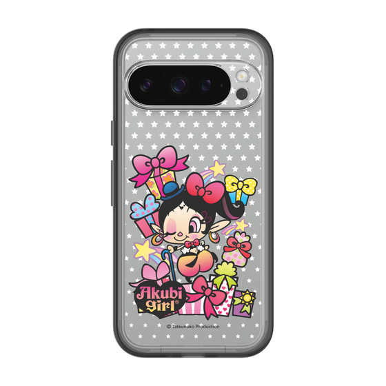 スリムプロテクションプレミアムケース［ アクビガール - プレゼントリボン ］