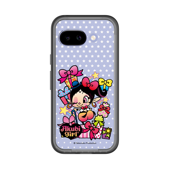 スリムプロテクションプレミアムケース［ アクビガール - プレゼントリボン ］