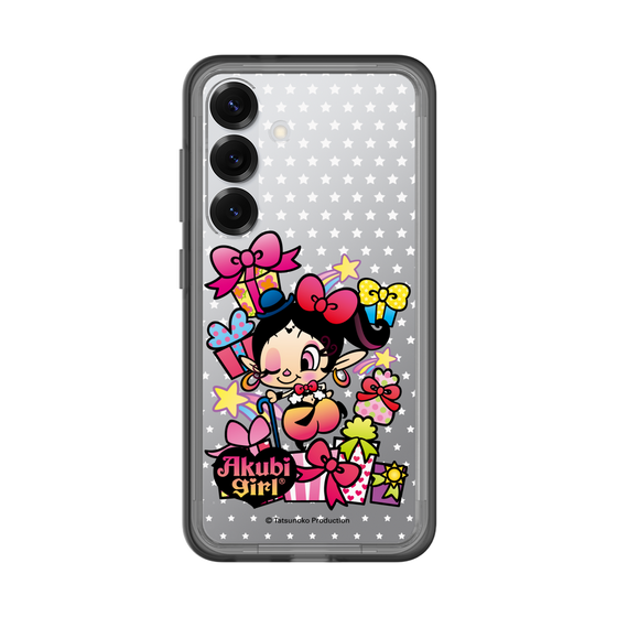 スリムプロテクションプレミアムケース［ アクビガール - プレゼントリボン ］