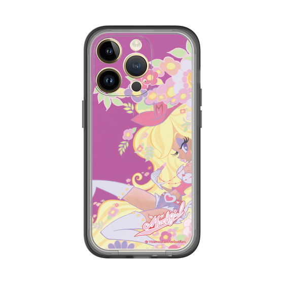 スリムプロテクションプレミアムケース［ マッハガール - 花とリップ ］