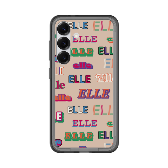 スリムプロテクションプレミアムケース［ ELLE - ミックスロゴ ］