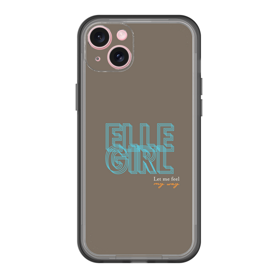 スリムプロテクションプレミアムケース［ ELLEgirl - ネオンロゴ ］
