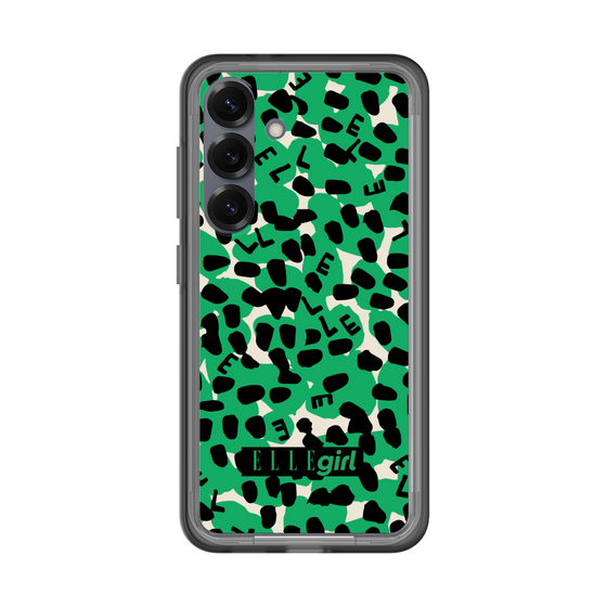スリムプロテクションプレミアムケース［ ELLEgirl - レオパード - Green ］