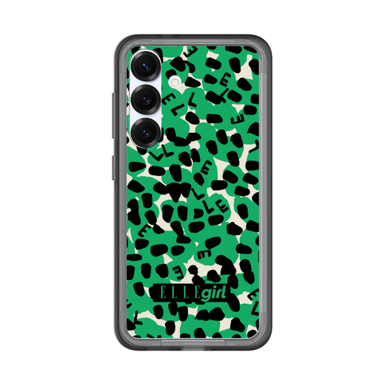 スリムプロテクションプレミアムケース［ ELLEgirl - レオパード - Green ］