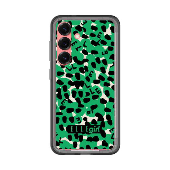 スリムプロテクションプレミアムケース［ ELLEgirl - レオパード - Green ］