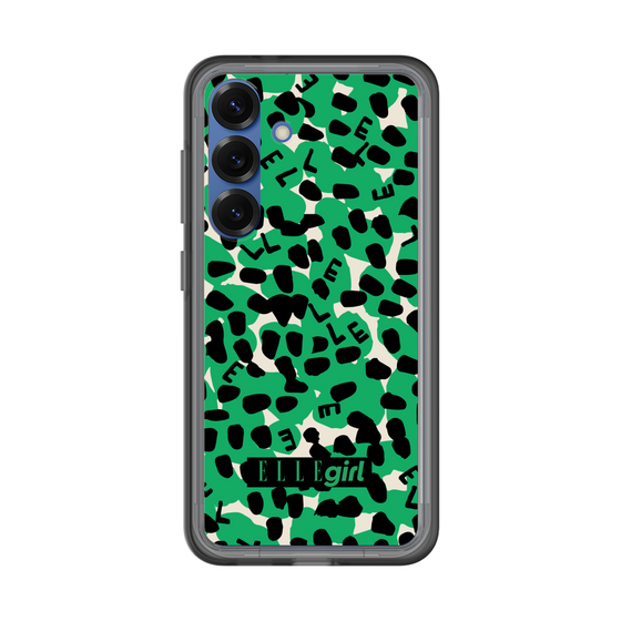 スリムプロテクションプレミアムケース［ ELLEgirl - レオパード - Green ］