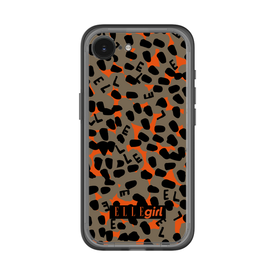 スリムプロテクションプレミアムケース［ ELLEgirl - レオパード - Brown ］