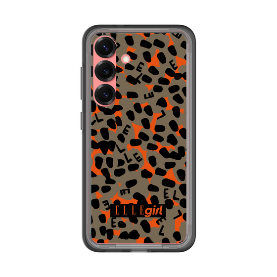 スリムプロテクションプレミアムケース［ ELLEgirl - レオパード - Brown ］