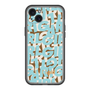 スリムプロテクションプレミアムケース［ ELLEgirl - ミックスロゴ - Pale blue ］