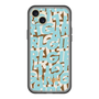 スリムプロテクションプレミアムケース［ ELLEgirl - ミックスロゴ - Pale blue ］