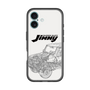 スリムプロテクションプレミアムケース［ Jimny SUPER SUZY - Jimny Line drawing - White ］