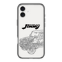 スリムプロテクションプレミアムケース［ Jimny SUPER SUZY - Jimny Line drawing - White ］