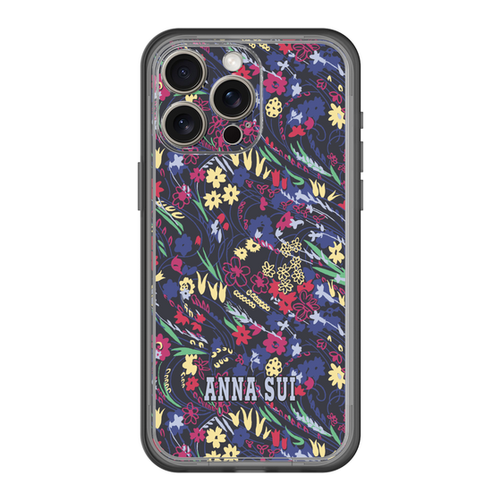 スリムプロテクションプレミアムケース［ ANNA SUI - スワーリングフワラー ］