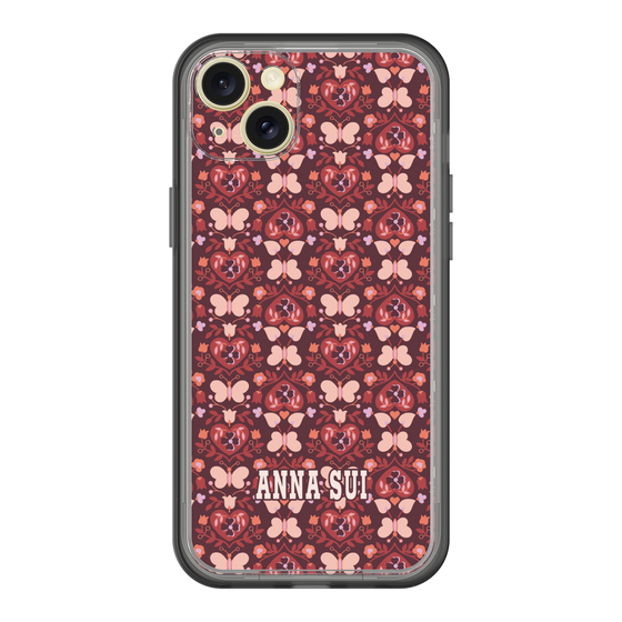 スリムプロテクションプレミアムケース［ ANNA SUI - バタフライハーツ - レッド ］