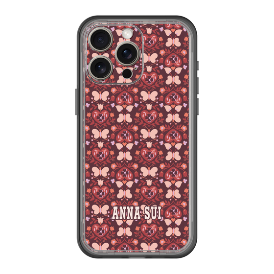 スリムプロテクションプレミアムケース［ ANNA SUI - バタフライハーツ - レッド ］