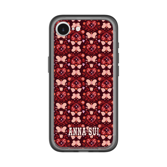 スリムプロテクションプレミアムケース［ ANNA SUI - バタフライハーツ - レッド ］