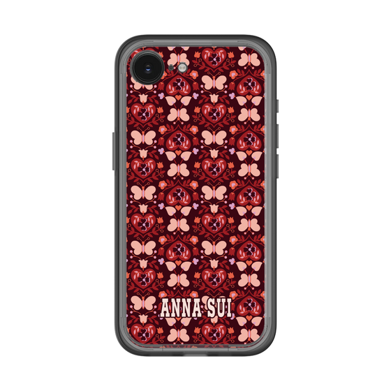 スリムプロテクションプレミアムケース［ ANNA SUI - バタフライハーツ - レッド ］