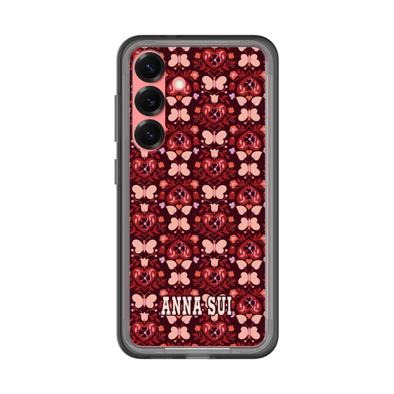 スリムプロテクションプレミアムケース［ ANNA SUI - バタフライハーツ - レッド ］