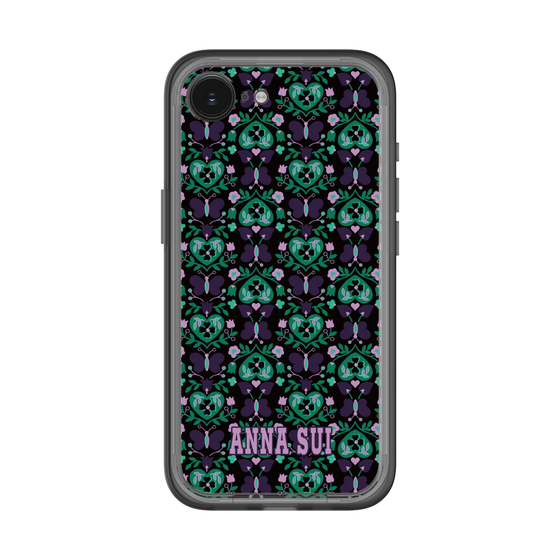スリムプロテクションプレミアムケース［ ANNA SUI - バタフライハーツ - グリーン ］