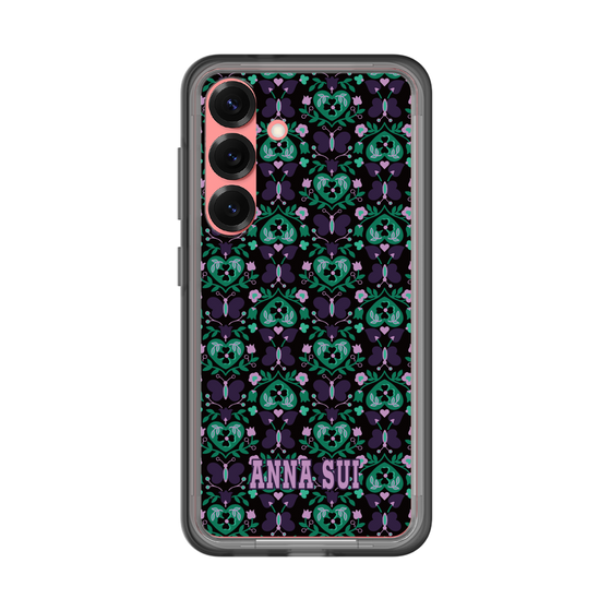 スリムプロテクションプレミアムケース［ ANNA SUI - バタフライハーツ - グリーン ］