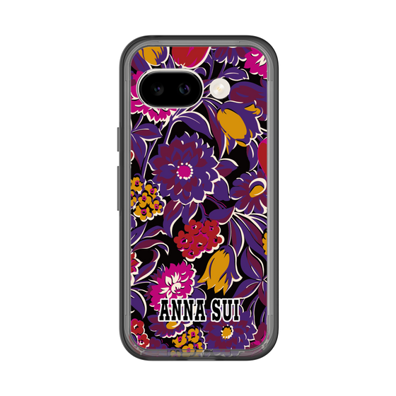 スリムプロテクションプレミアムケース［ ANNA SUI - ガーデンフワラー - マゼンタ ］