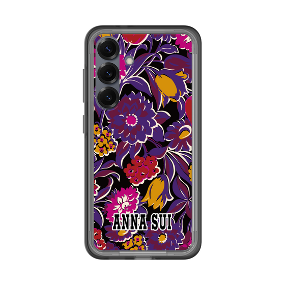 スリムプロテクションプレミアムケース［ ANNA SUI - ガーデンフワラー - マゼンタ ］