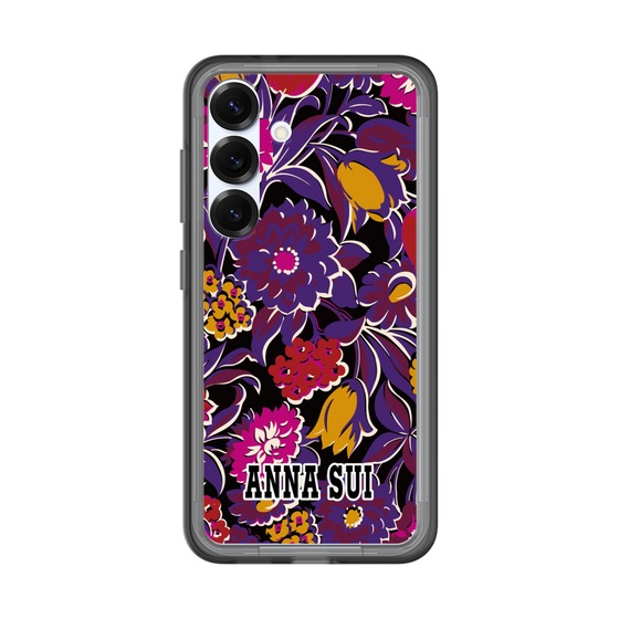 スリムプロテクションプレミアムケース［ ANNA SUI - ガーデンフワラー - マゼンタ ］