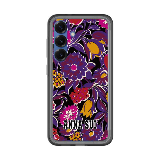 スリムプロテクションプレミアムケース［ ANNA SUI - ガーデンフワラー - マゼンタ ］