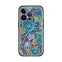 スリムプロテクションプレミアムケース［ ANNA SUI - ガーデンフワラー - シアン ］