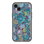 スリムプロテクションプレミアムケース［ ANNA SUI - ガーデンフワラー - シアン ］
