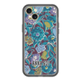スリムプロテクションプレミアムケース［ ANNA SUI - ガーデンフワラー - シアン ］