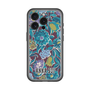 スリムプロテクションプレミアムケース［ ANNA SUI - ガーデンフワラー - シアン ］