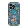 スリムプロテクションプレミアムケース［ ANNA SUI - ガーデンフワラー - シアン ］