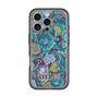 スリムプロテクションプレミアムケース［ ANNA SUI - ガーデンフワラー - シアン ］