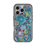 スリムプロテクションプレミアムケース［ ANNA SUI - ガーデンフワラー - シアン ］