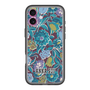 スリムプロテクションプレミアムケース［ ANNA SUI - ガーデンフワラー - シアン ］