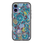スリムプロテクションプレミアムケース［ ANNA SUI - ガーデンフワラー - シアン ］