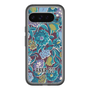スリムプロテクションプレミアムケース［ ANNA SUI - ガーデンフワラー - シアン ］