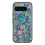 スリムプロテクションプレミアムケース［ ANNA SUI - ガーデンフワラー - シアン ］
