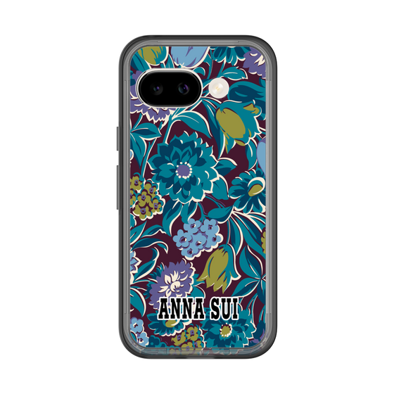 スリムプロテクションプレミアムケース［ ANNA SUI - ガーデンフワラー - シアン ］